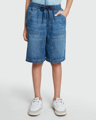 OVS Kids' Patched Joggers In Medium Blue Blue / 11 Y
