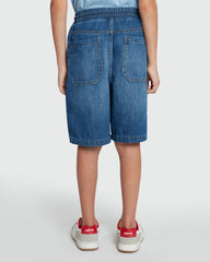 OVS Kids' Patched Joggers In Medium Blue Blue / 11 Y