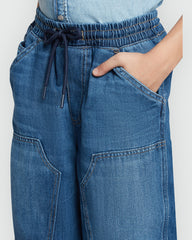 OVS Kids' Patched Joggers In Medium Blue Blue / 11 Y