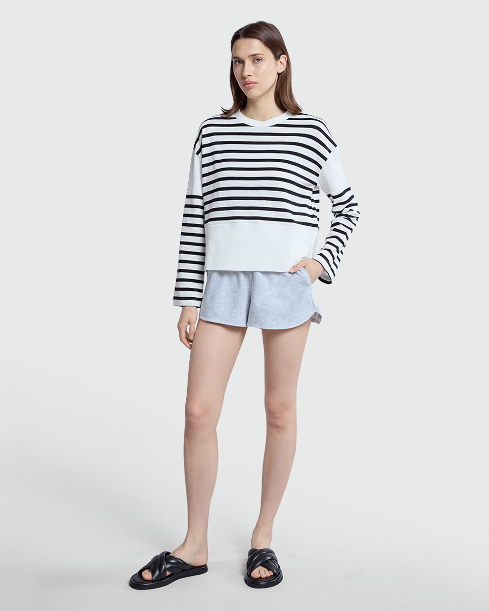 OVS Woman Shorts In French Light Grey Grey / M