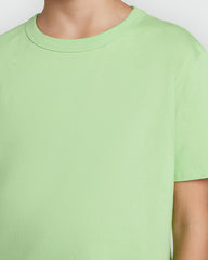 OVS Cotton Tee For Boys In Green Green / 9-10 Y