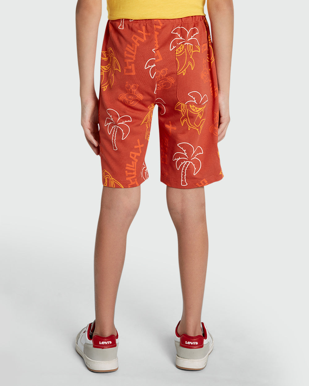 OVS Boys’ Printed Shorts – Red & Brown Combo Red/Brown / 9-10 Y