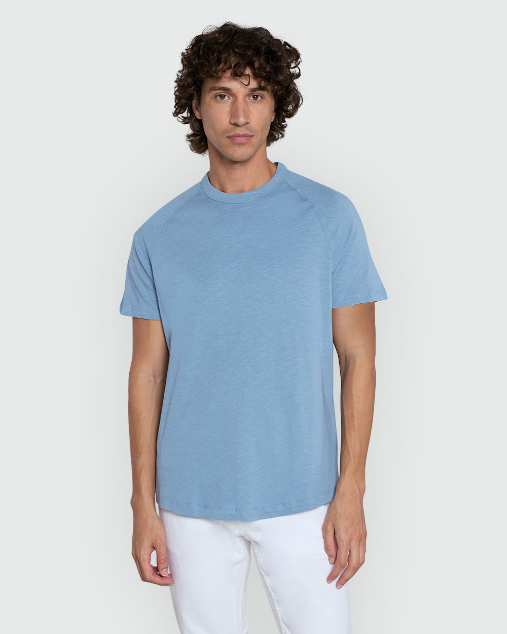 OVS Men’S Garda Crew Neck Tee – Citadel Blue Azure / L