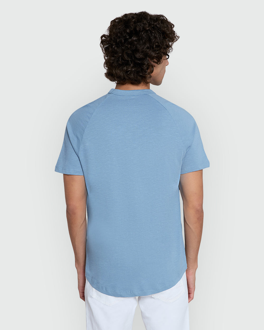 OVS Men’S Garda Crew Neck Tee – Citadel Blue Azure / L