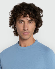 OVS Men’S Garda Crew Neck Tee – Citadel Blue Azure / L