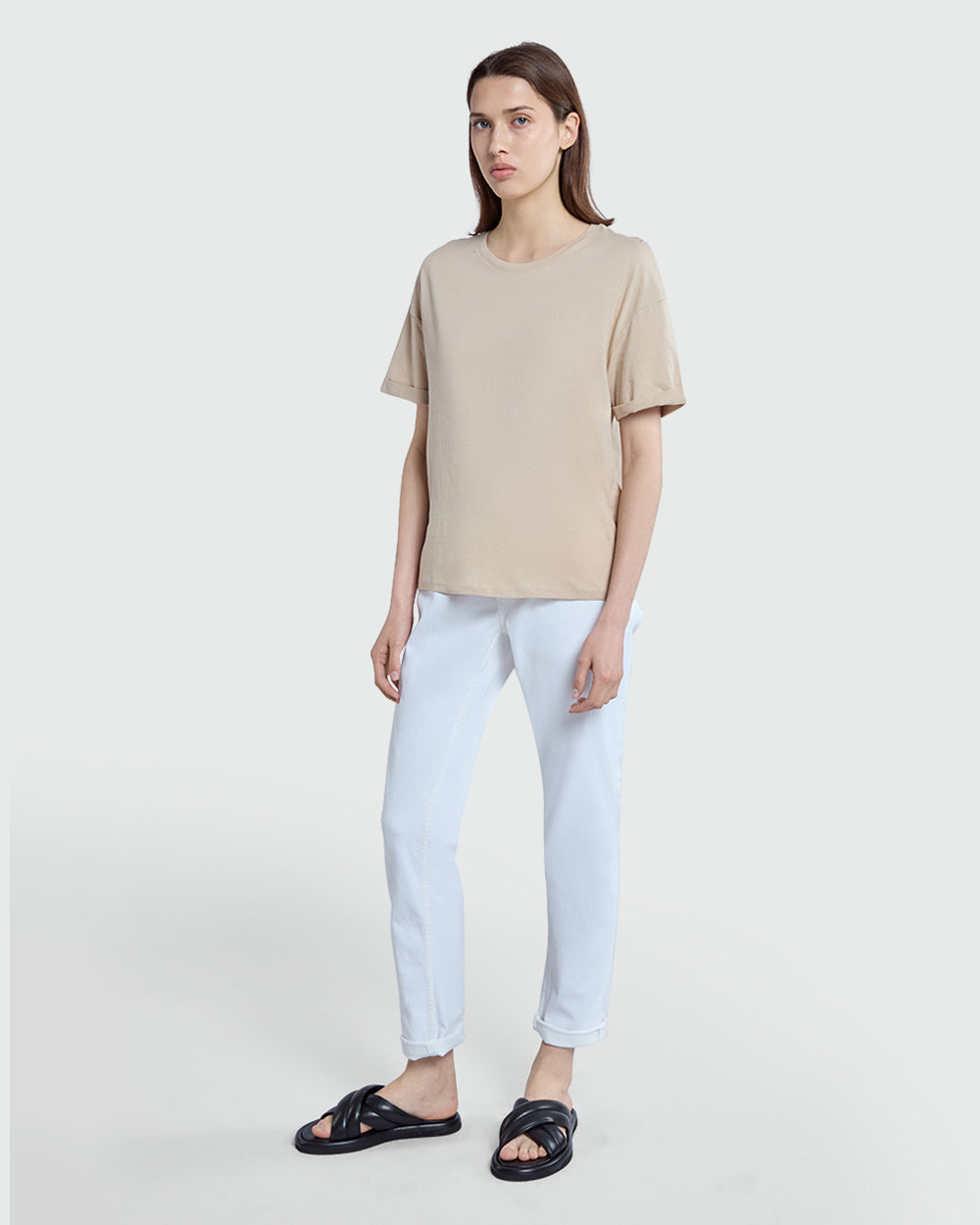 OVS Woman Boxy Summer Sand Tee Grey / M