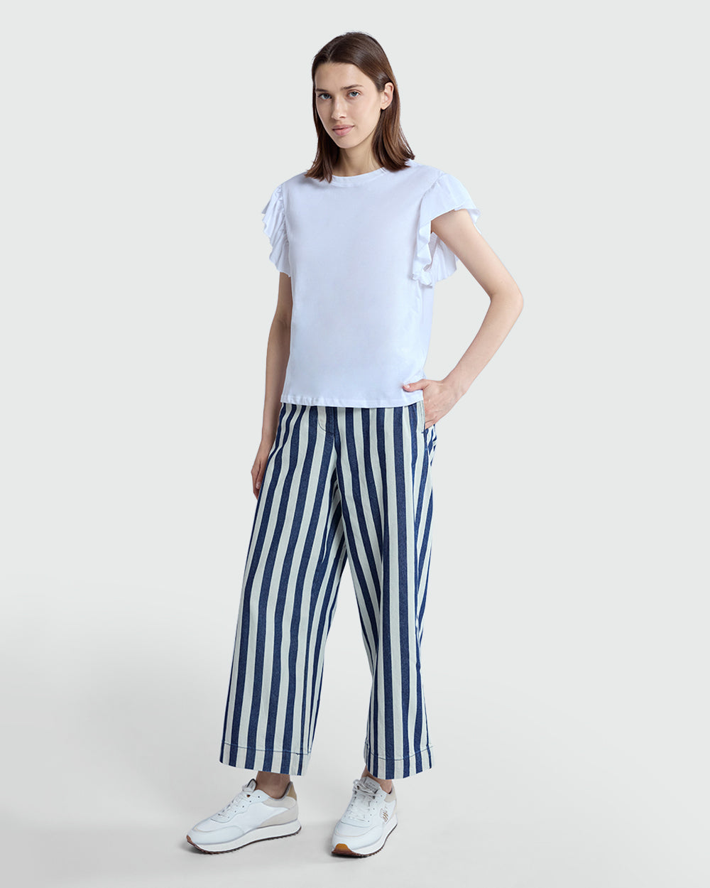 OVS Woman Ruffle Tank In Optical White White / M