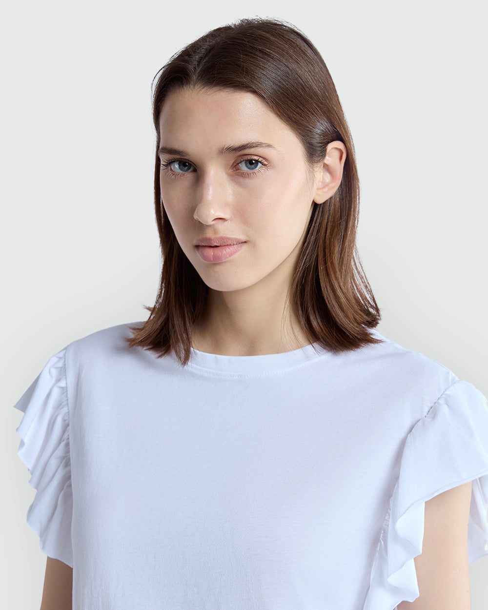 OVS Woman Ruffle Tank In Optical White White / M