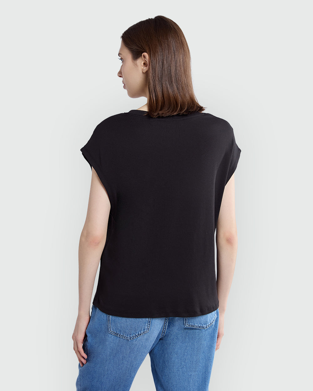 OVS Woman Black Kimono Tee Black / M