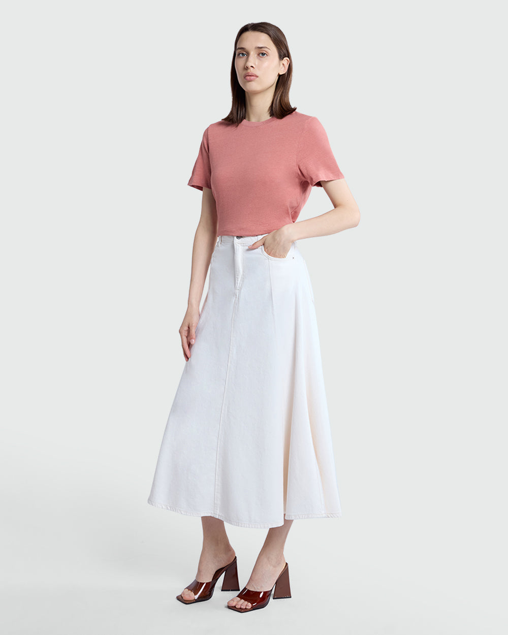 OVS Woman Brick Dust Tee For Everyday Style Pink / M