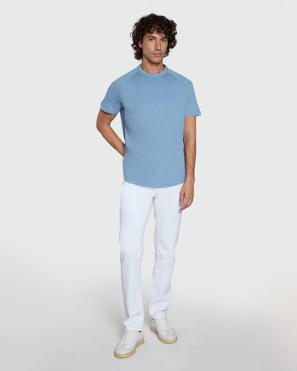 Men's White Straight-Fit Jeans From OVS White / 48