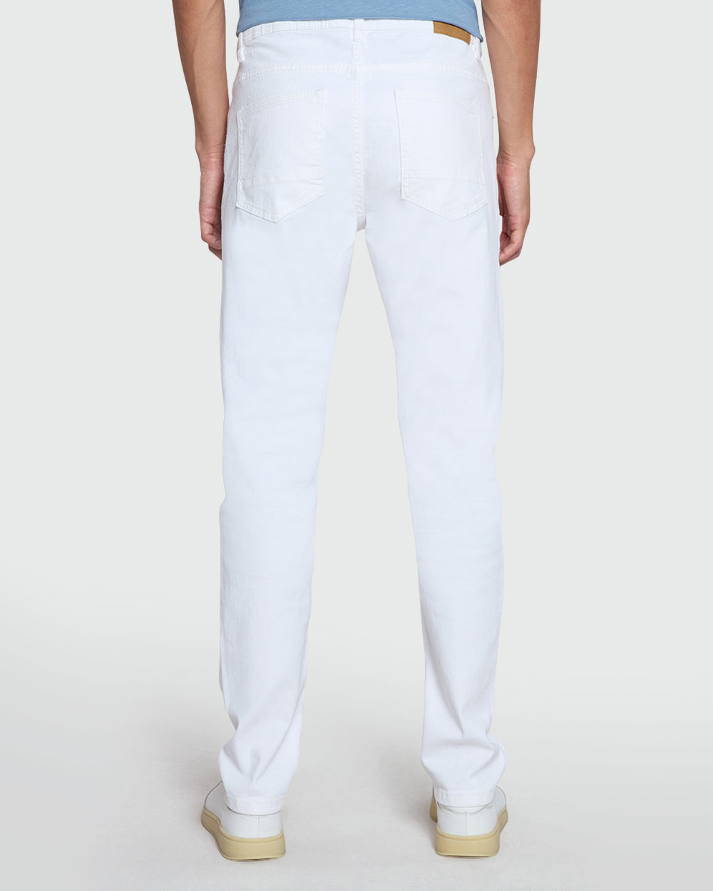 Men's White Straight-Fit Jeans From OVS White / 48