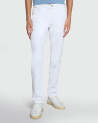 Men's White Straight-Fit Jeans From OVS White / 48