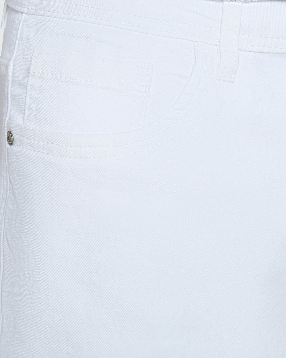 Men's White Straight-Fit Jeans From OVS White / 48
