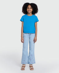 Back Motif Tee For Girls In Blue – OVS Casual Azure / 10-11 Y