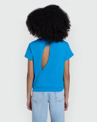 Back Motif Tee For Girls In Blue – OVS Casual Azure / 10-11 Y