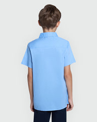 OVS Boys’ Short Sleeve Shirt In Placid Blue Azure / 9-10 Y