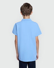 OVS Polo Shirt In Placid Blue – Boys’ Classic Azure / 9-10 Y
