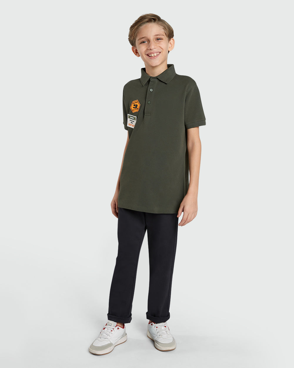 OVS Black Elasticated Chinos For Boys Black / 9-10 Y