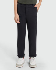 OVS Black Elasticated Chinos For Boys Black / 9-10 Y