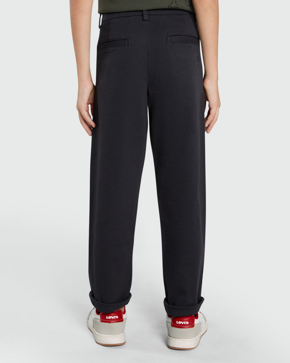 OVS Black Elasticated Chinos For Boys Black / 9-10 Y