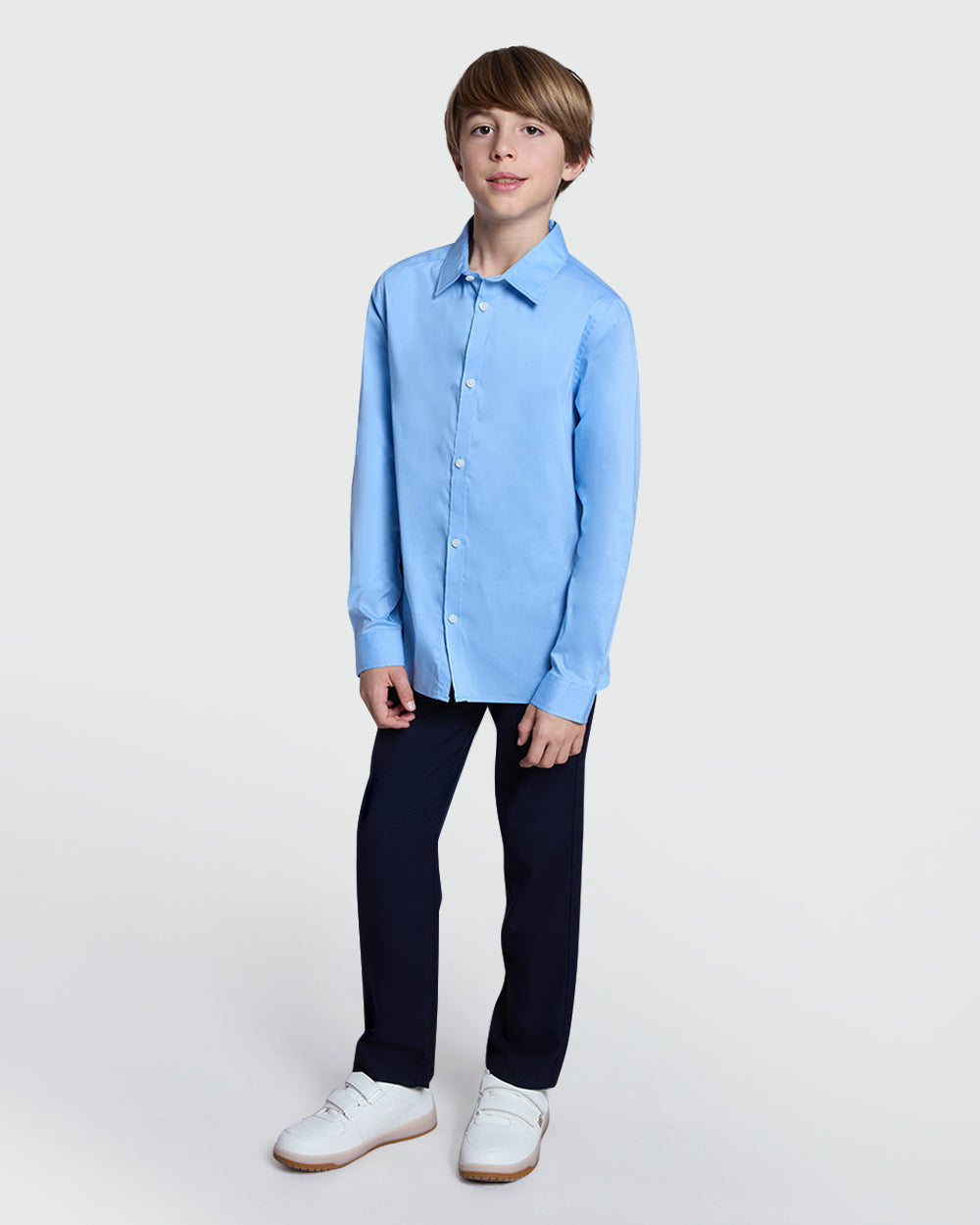 Placid Blue Boys’ Shirt With Long Sleeves – OVS Azure / 9-10 Y