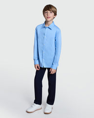 Placid Blue Boys’ Shirt With Long Sleeves – OVS Azure / 9-10 Y