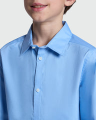 Placid Blue Boys’ Shirt With Long Sleeves – OVS Azure / 9-10 Y