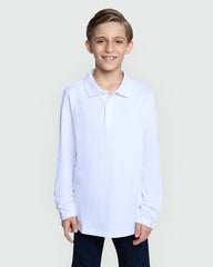 OVS Long Sleeve Polo For Boys – Bright White Style White / 9-10 Y