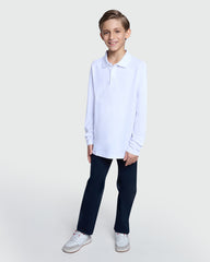 OVS Long Sleeve Polo For Boys – Bright White Style White / 9-10 Y