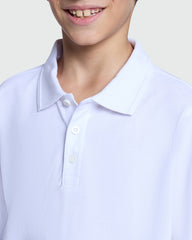 OVS Long Sleeve Polo For Boys – Bright White Style White / 9-10 Y
