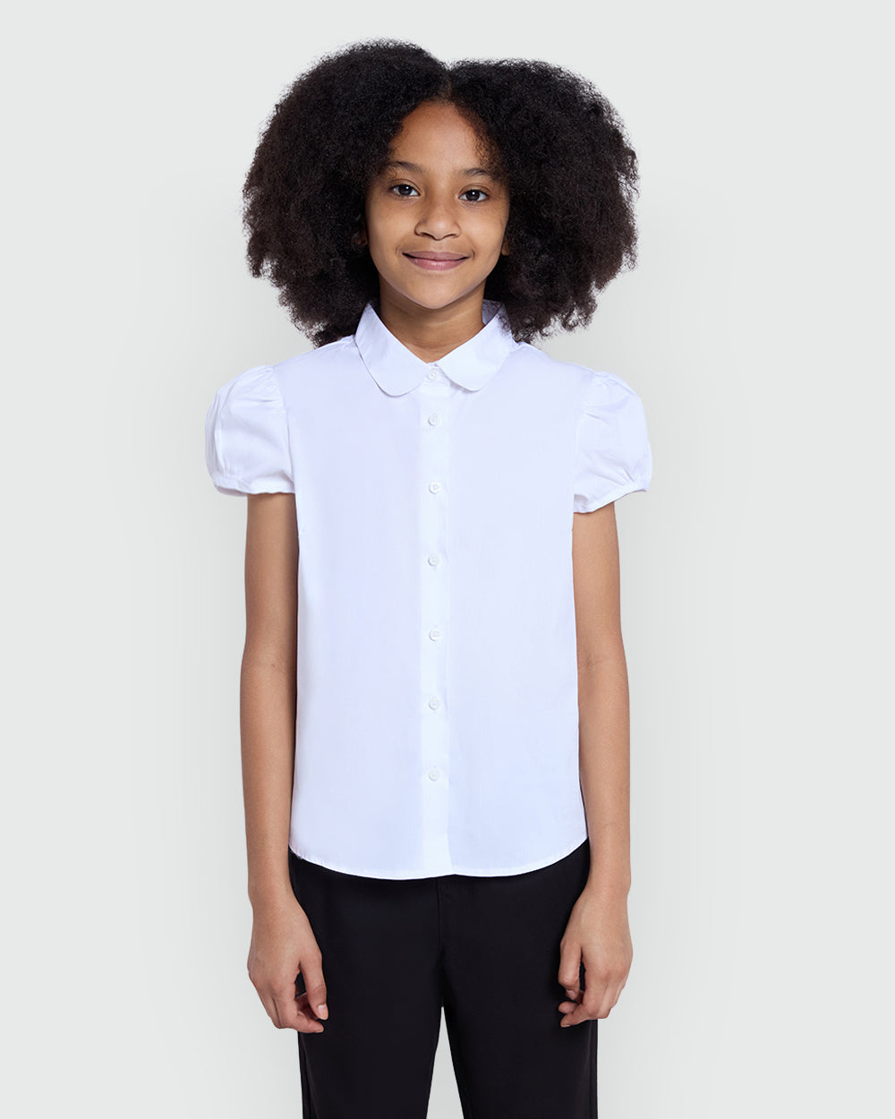 OVS Girls’ Short Sleeve Shirt In Bright White White / 9-10 Y