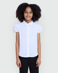 OVS Girls’ Short Sleeve Shirt In Bright White White / 9-10 Y