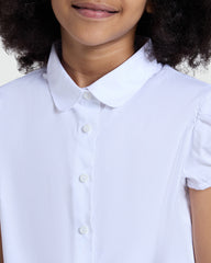 OVS Girls’ Short Sleeve Shirt In Bright White White / 9-10 Y