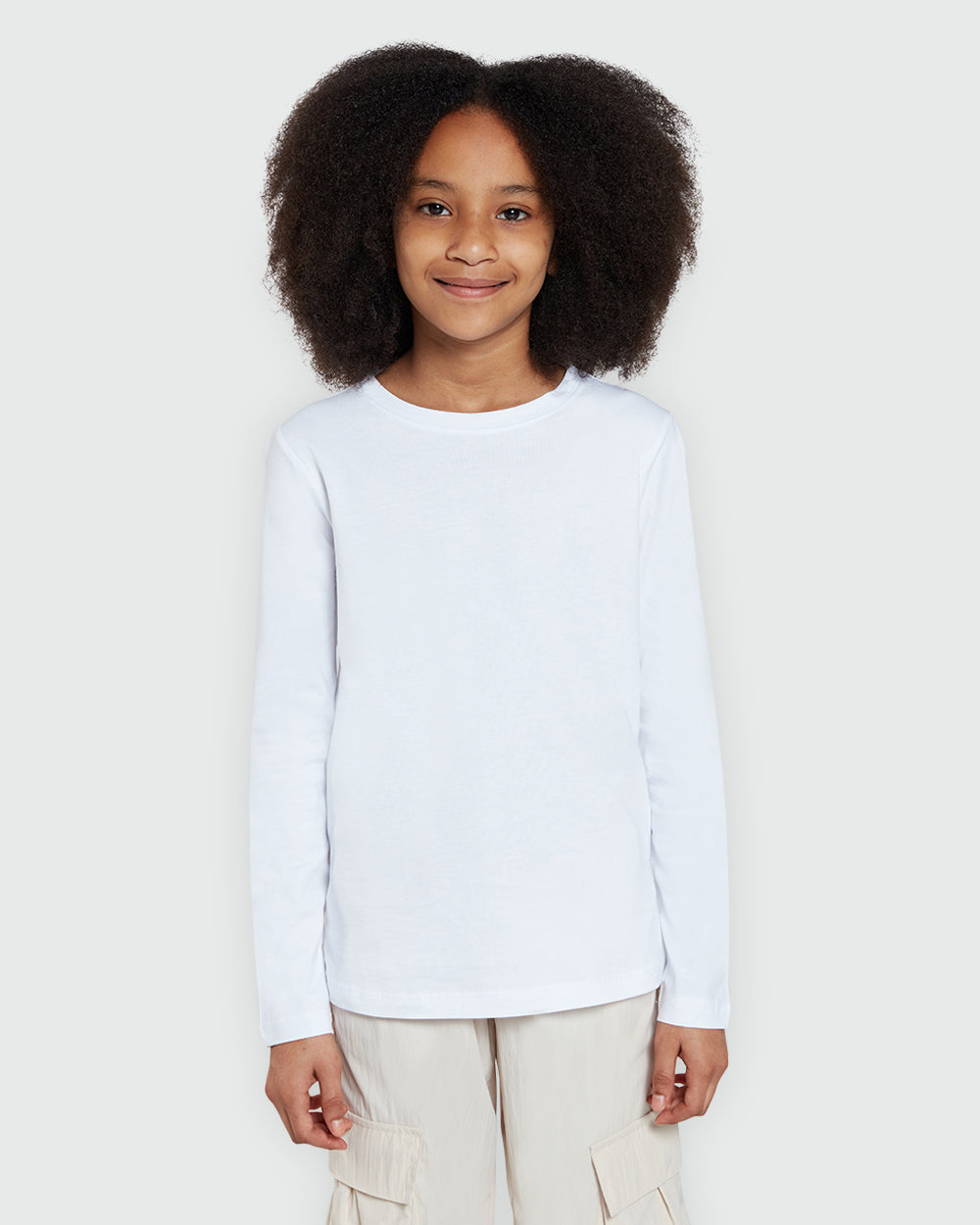 OVS Long Sleeve White Tee For Girls White / 9-10 Y