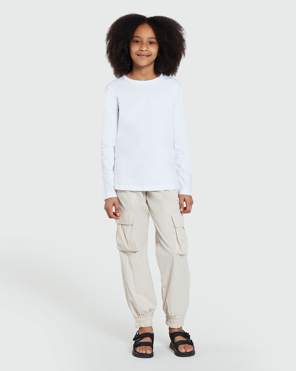 OVS Long Sleeve White Tee For Girls White / 9-10 Y