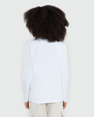 OVS Long Sleeve White Tee For Girls White / 9-10 Y