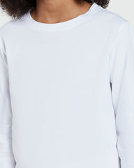 OVS Long Sleeve White Tee For Girls White / 9-10 Y