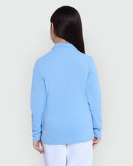 OVS Girls’ Long Sleeve Polo In Placid Blue Azure / 9-10 Y