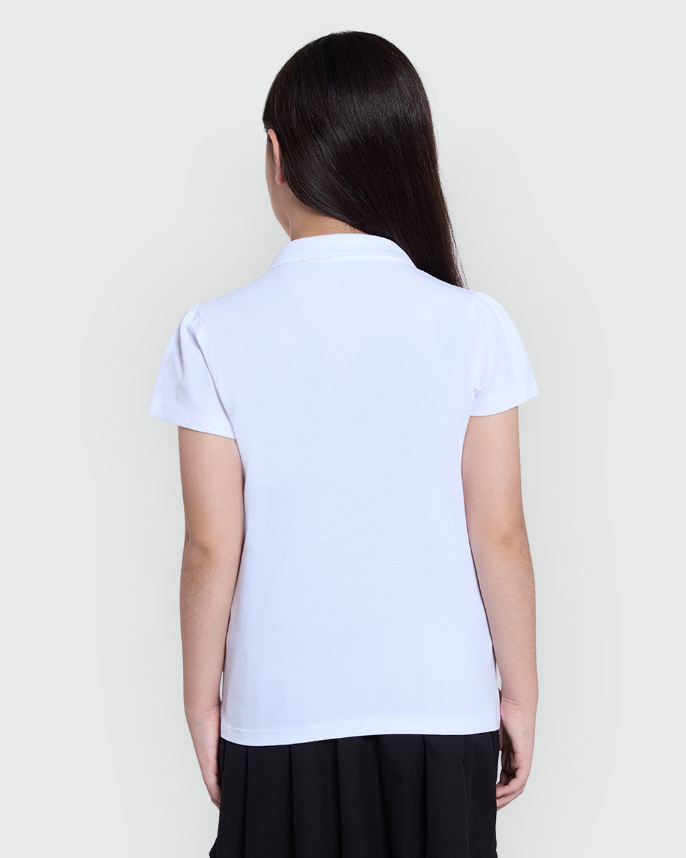 OVS Girls’ Short Sleeve Polo In Bright White White / 9-10 Y