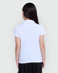 OVS Girls’ Short Sleeve Polo In Bright White White / 9-10 Y