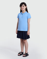 Short Sleeve Polo For Girls In Placid Blue – OVS Azure / 9-10 Y