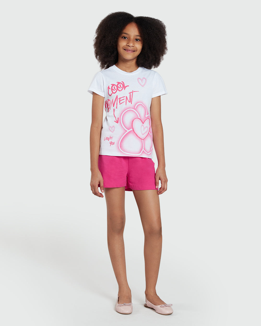 Girls’ Short Sleeve Tee In Brilliant White – OVS Essential White / 6-7 Y