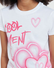 Girls’ Short Sleeve Tee In Brilliant White – OVS Essential White / 6-7 Y