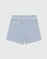 Ovs Kids Boy Striped Cotton Shorts With Drawstring Green / 24-30 m