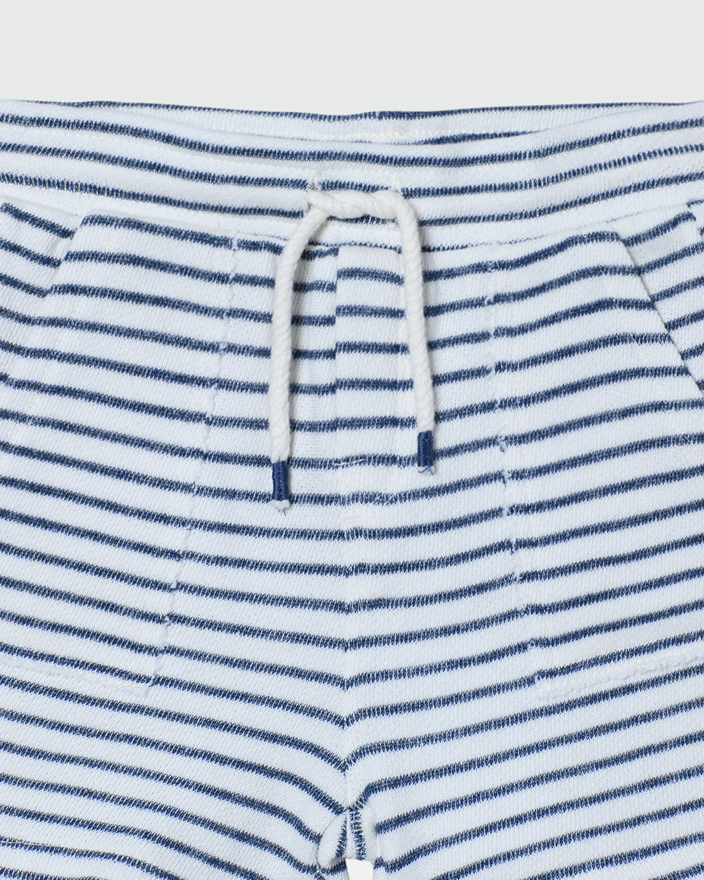 Ovs Kids Boy Striped Cotton Shorts With Drawstring Green / 24-30 m