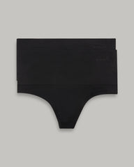 LA SENZA SEAMLESS SMOOTHIES 2 PACK GSTRING BLACK / 8/10