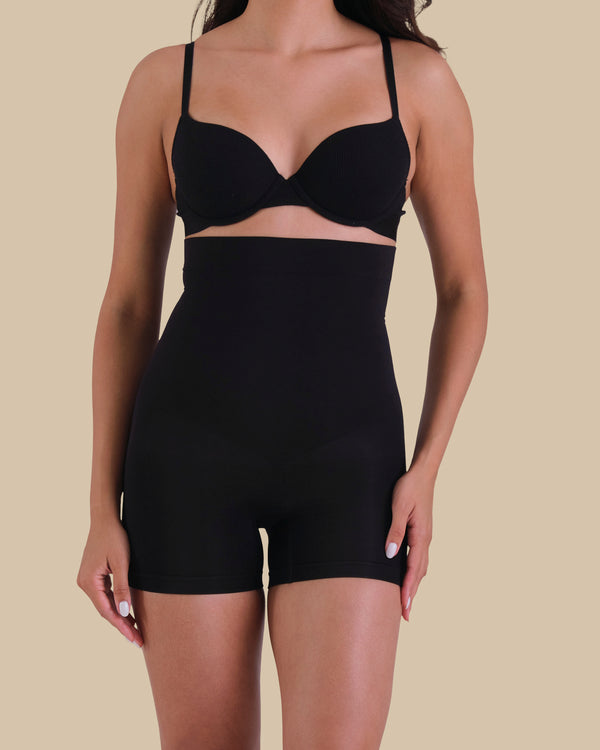AMBRA KF POW LITE HI WAIST SHORT SOLUTIONS SHAPEWEAR BLACK / 10/12