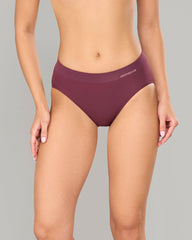 LA SENZA AMBRA BONDI BARE HI CUT MAROON BRIEF BROWN / 8/10