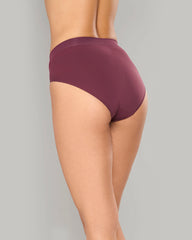LA SENZA AMBRA BONDI BARE HI CUT MAROON BRIEF BROWN / 8/10